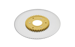 ritter Aksesuarlar Sarı dişli elektrolitik olarak cilalanmış düz jambon sosis bıçağı